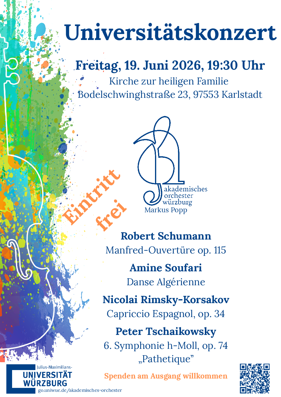 Plakat Universitätskonzert Karlstadt