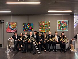 Gruppenbild der Blechbläser