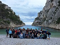 Gruppenfoto in der Bucht